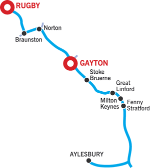 Aylesbury and return cruising map