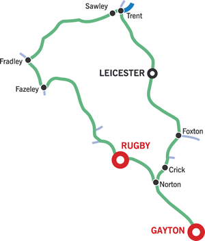 Leicester, East MIdlands Ring Map Leicester, East MIdlands Ring Map