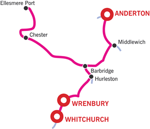 Chester and Ellesmere Port Cruising Map Chester and Ellesmere Port Cruising Map
