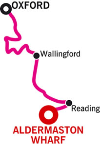 Oxford and return canal holiday route
