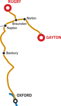 Oxford and return cruising map Oxford and return cruising map