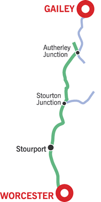 The Staffordshire and return cruising map